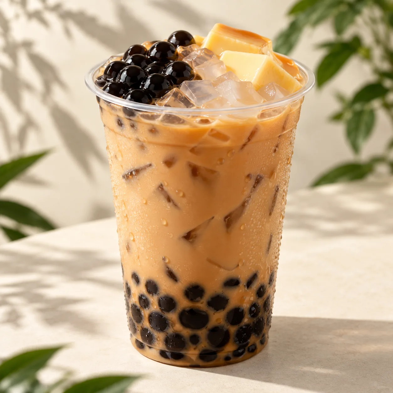 Ảnh minh họa Hồng trà sữa full topping